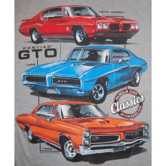 VTG General Motors Branded Muscle Car Classics of the 60s & 70s T-Shirt Large - Picture 3 of 9